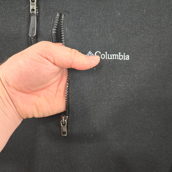 Columbia Black Fleece Quarter Zip Pullover Sherpa Lined Casual Outdoor Size XXL - Picture 5 of 8